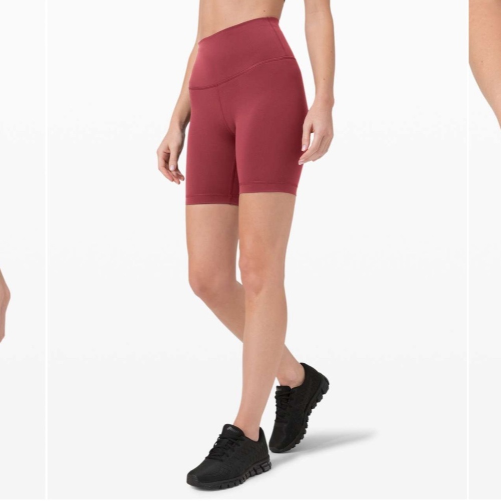 Lululemon Wunder Train High-Rise Short 6" Color Chianti Size 6 - Picture 2 of 7